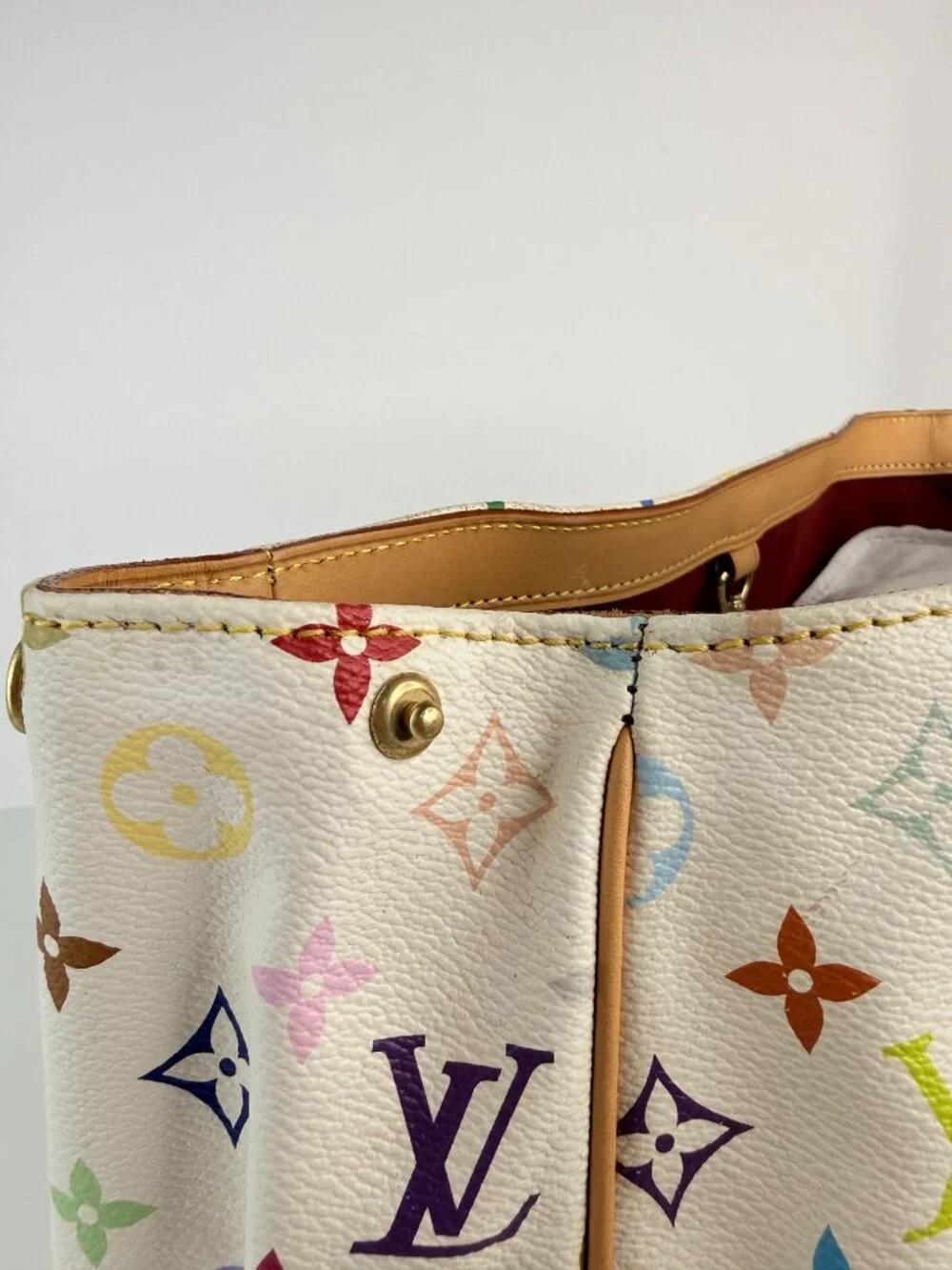 louis vuitton cabas piano handbag monogram multicolor